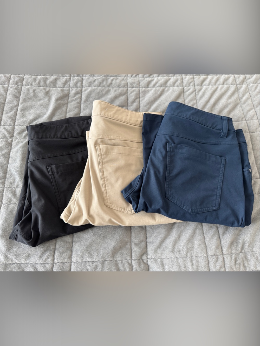 Lot of 3 Lululemon Athletica Men’s Warpstreme Slim Straight 5-Pocket Pants 31x30